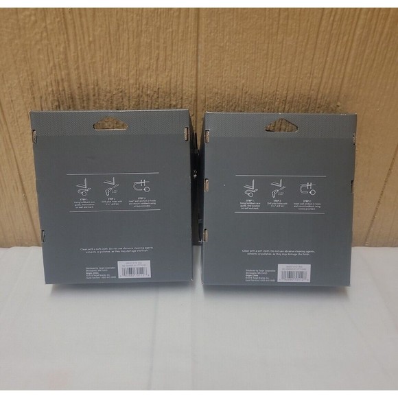 Set of 2 Threshold Decorative Drapery Holdbacks Oil Rubbed Bronze Finish 2 Sets - Picture 5 of 6